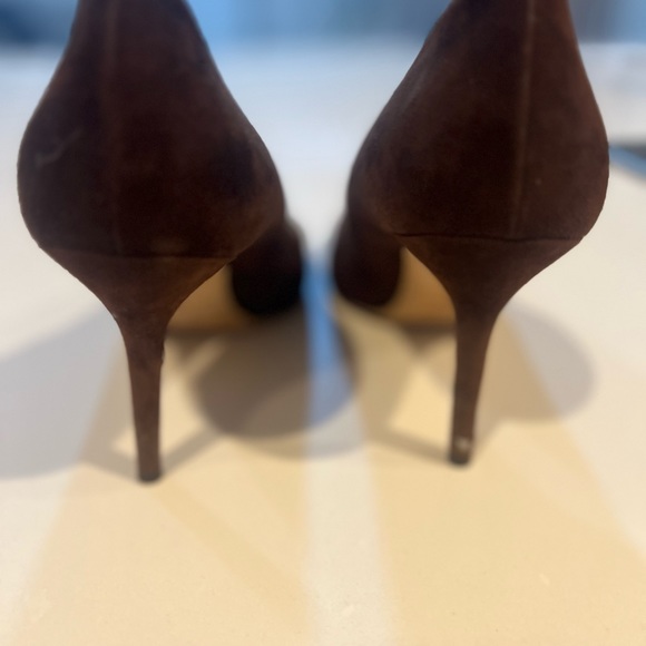 Jimmy Choo Classic Pump 85 40 1/2 Chocolate Suede - Picture 9 of 9